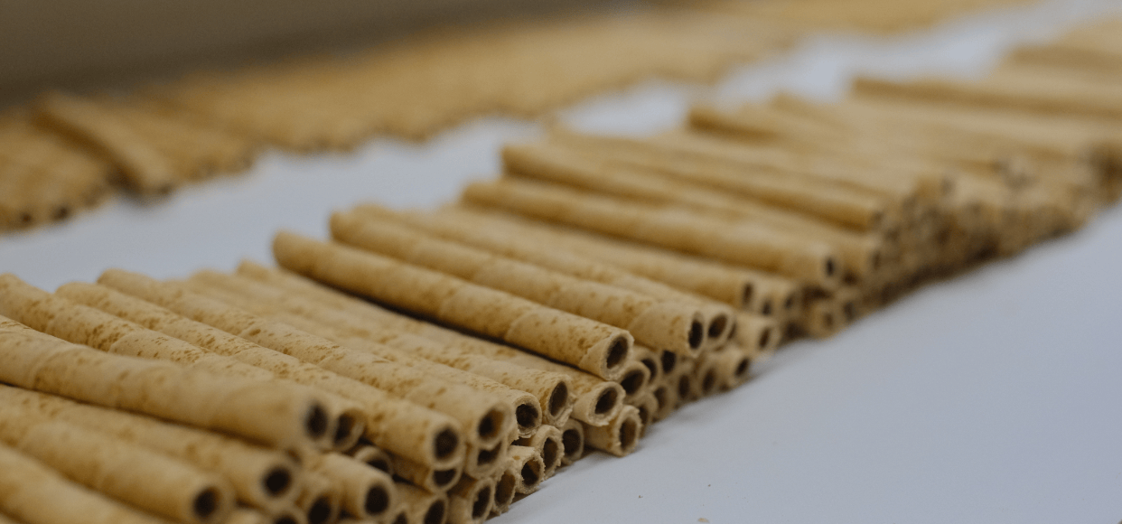 Raw ingredients / wafer batter close-up